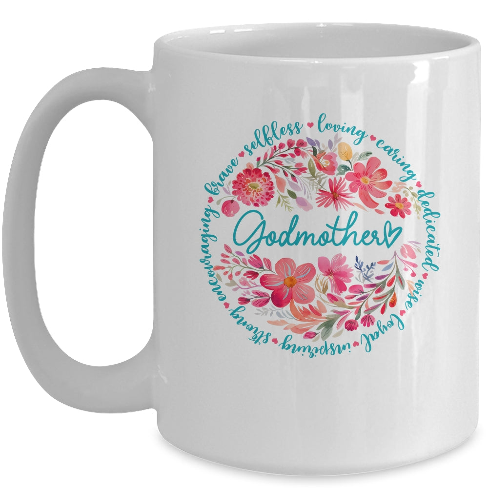 Floral Godmother Mothers Day Gardener Cute Wildflowers Women Mug | siriusteestore