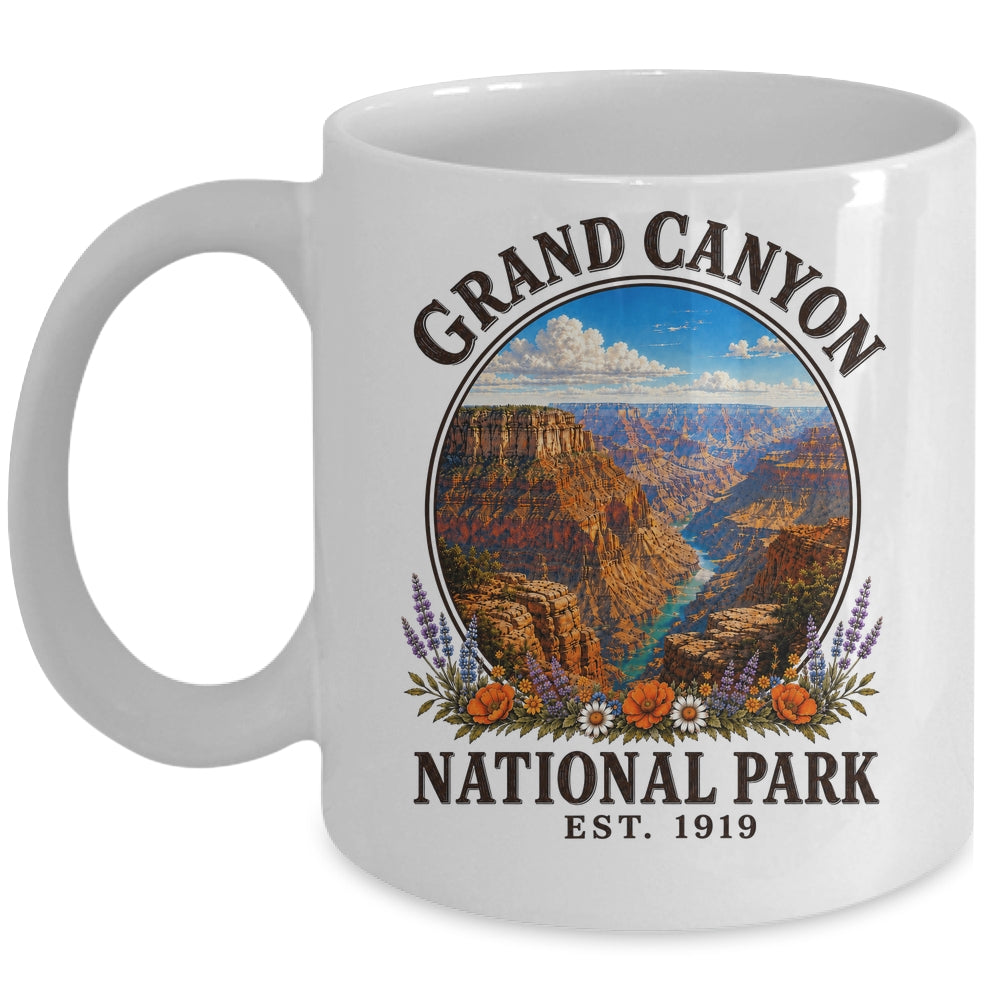 Floral Grand Canyon National Park Hiking Camping Outdoor Mug | siriusteestore