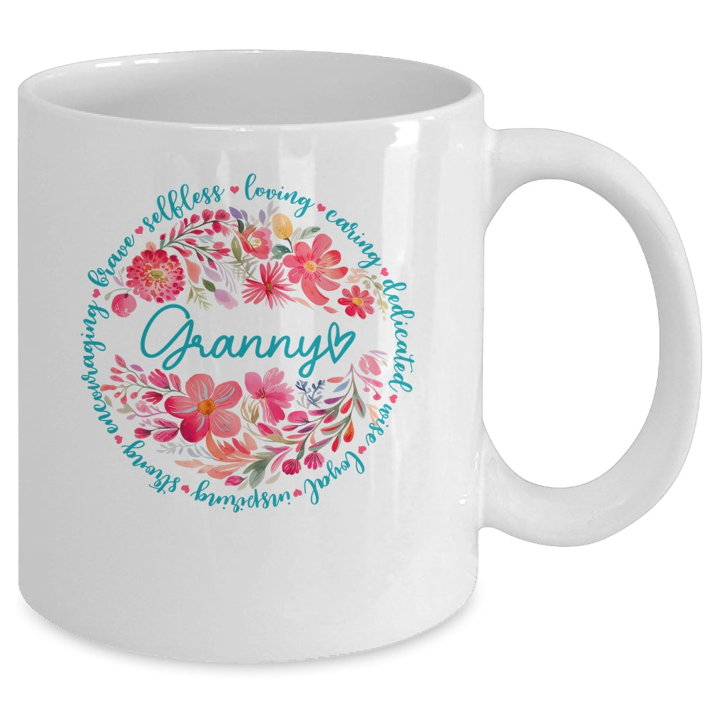 Floral Granny Mothers Day Gardener Cute Wildflowers Women Mug | siriusteestore