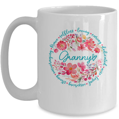 Floral Granny Mothers Day Gardener Cute Wildflowers Women Mug | siriusteestore