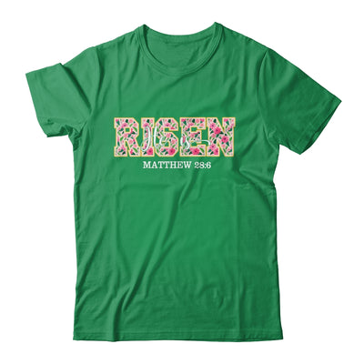 Floral He Is Risen Matthew 28:6 Vintage Easter Christian Shirt & Hoodie | siriusteestore