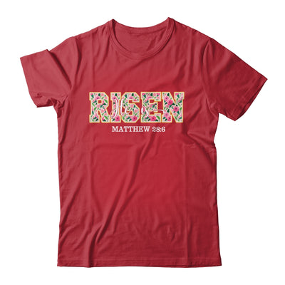 Floral He Is Risen Matthew 28:6 Vintage Easter Christian Shirt & Hoodie | siriusteestore