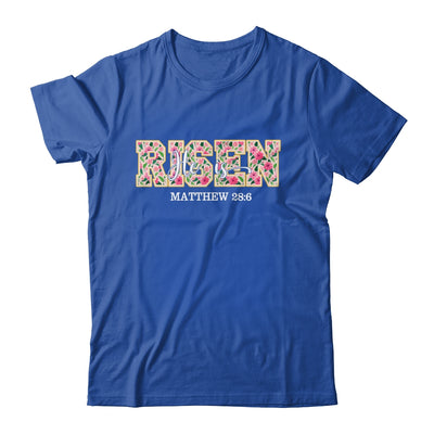 Floral He Is Risen Matthew 28:6 Vintage Easter Christian Shirt & Hoodie | siriusteestore