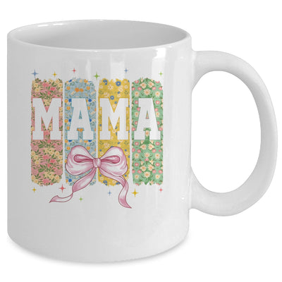 Floral Mama Coquette Bow Mothers Day Mama Floral Spring Boho Mug | siriusteestore