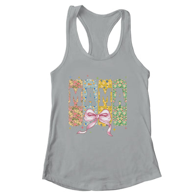 Floral Mama Coquette Bow Mothers Day Mama Floral Spring Boho Shirt & Tank Top | siriusteestore