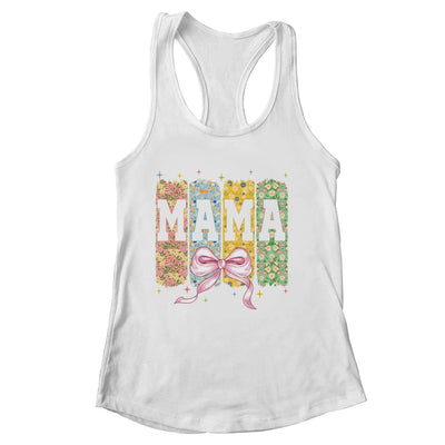 Floral Mama Coquette Bow Mothers Day Mama Floral Spring Boho Shirt & Tank Top | siriusteestore