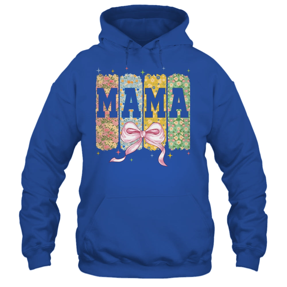 Floral Mama Coquette Bow Mothers Day Mama Floral Spring Boho Shirt & Tank Top | siriusteestore