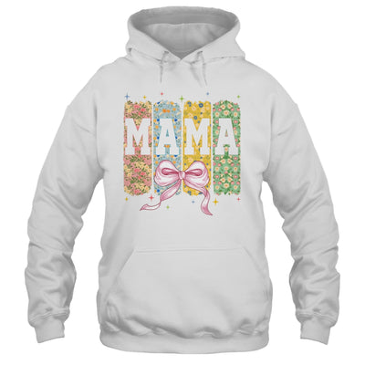 Floral Mama Coquette Bow Mothers Day Mama Floral Spring Boho Shirt & Tank Top | siriusteestore
