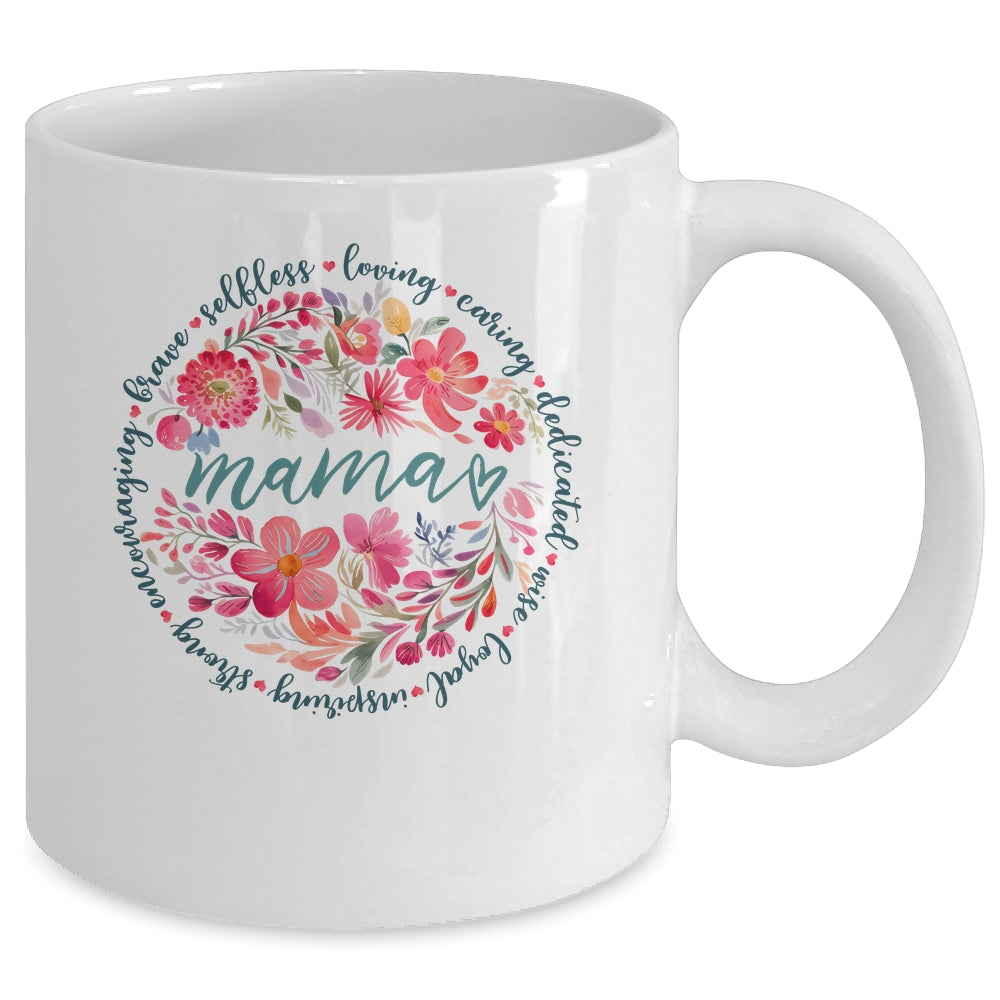 Floral Mama Mothers Day Gardener Cute Mama Flowers Mug | siriusteestore