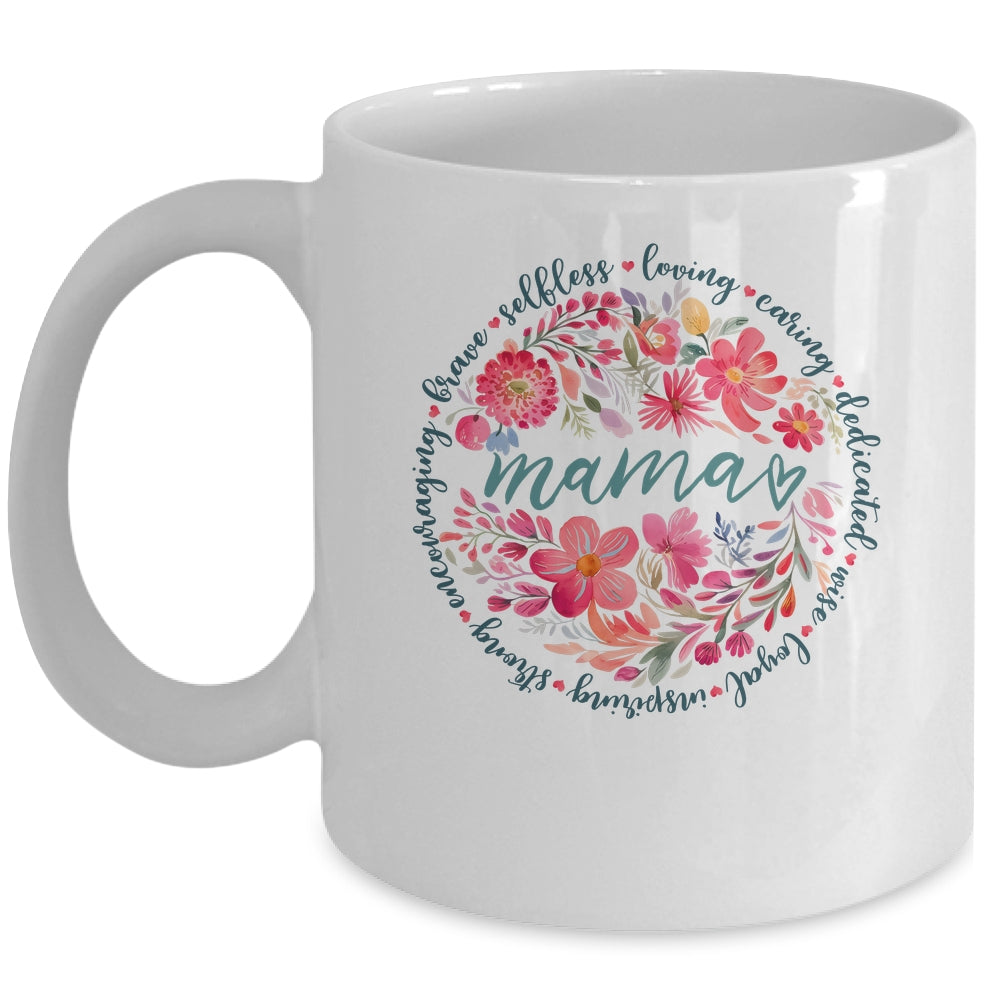 Floral Mama Mothers Day Gardener Cute Mama Flowers Mug | siriusteestore