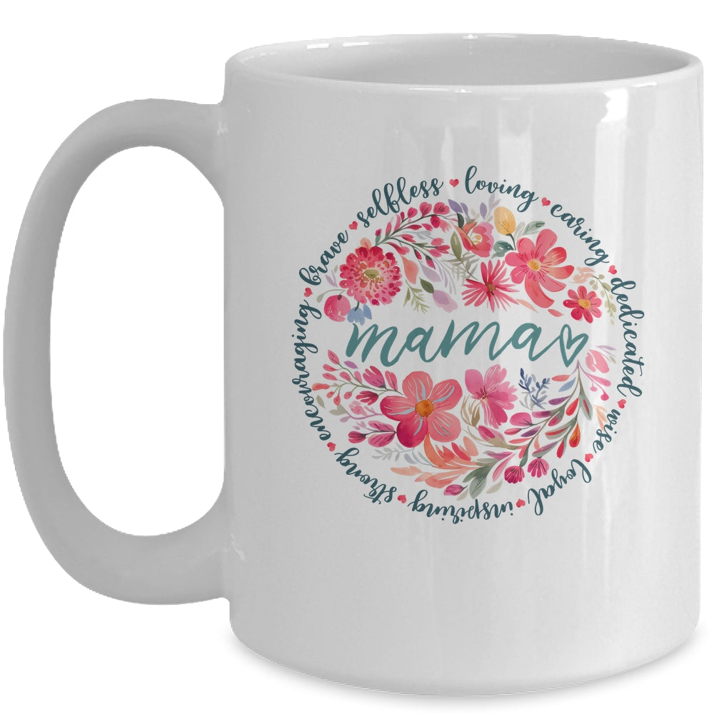 Floral Mama Mothers Day Gardener Cute Mama Flowers Mug | siriusteestore