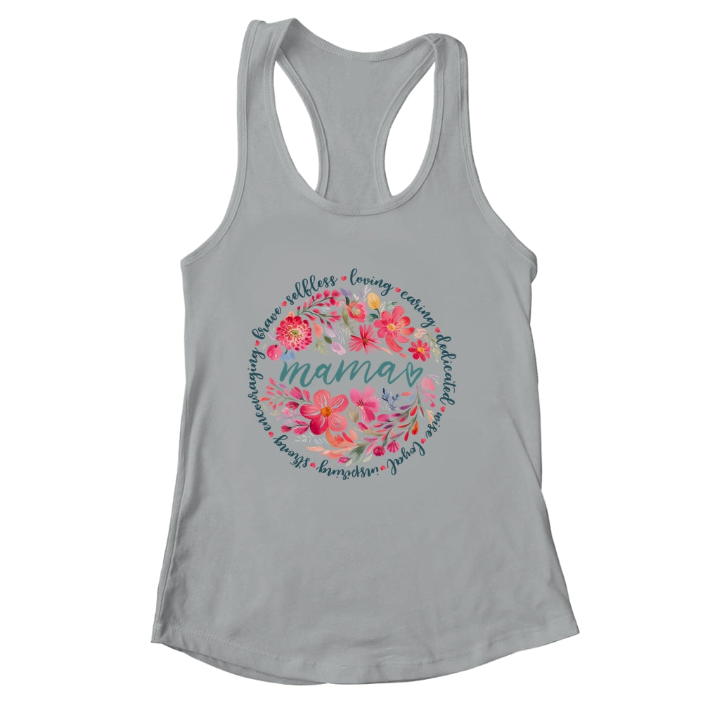 Floral Mama Mothers Day Gardener Cute Mama Flowers Shirt & Tank Top | siriusteestore