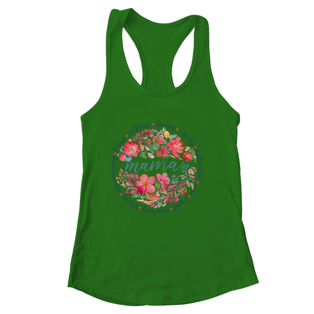 Floral Mama Mothers Day Gardener Cute Mama Flowers Shirt & Tank Top | siriusteestore
