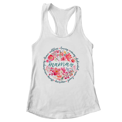 Floral Mama Mothers Day Gardener Cute Mama Flowers Shirt & Tank Top | siriusteestore
