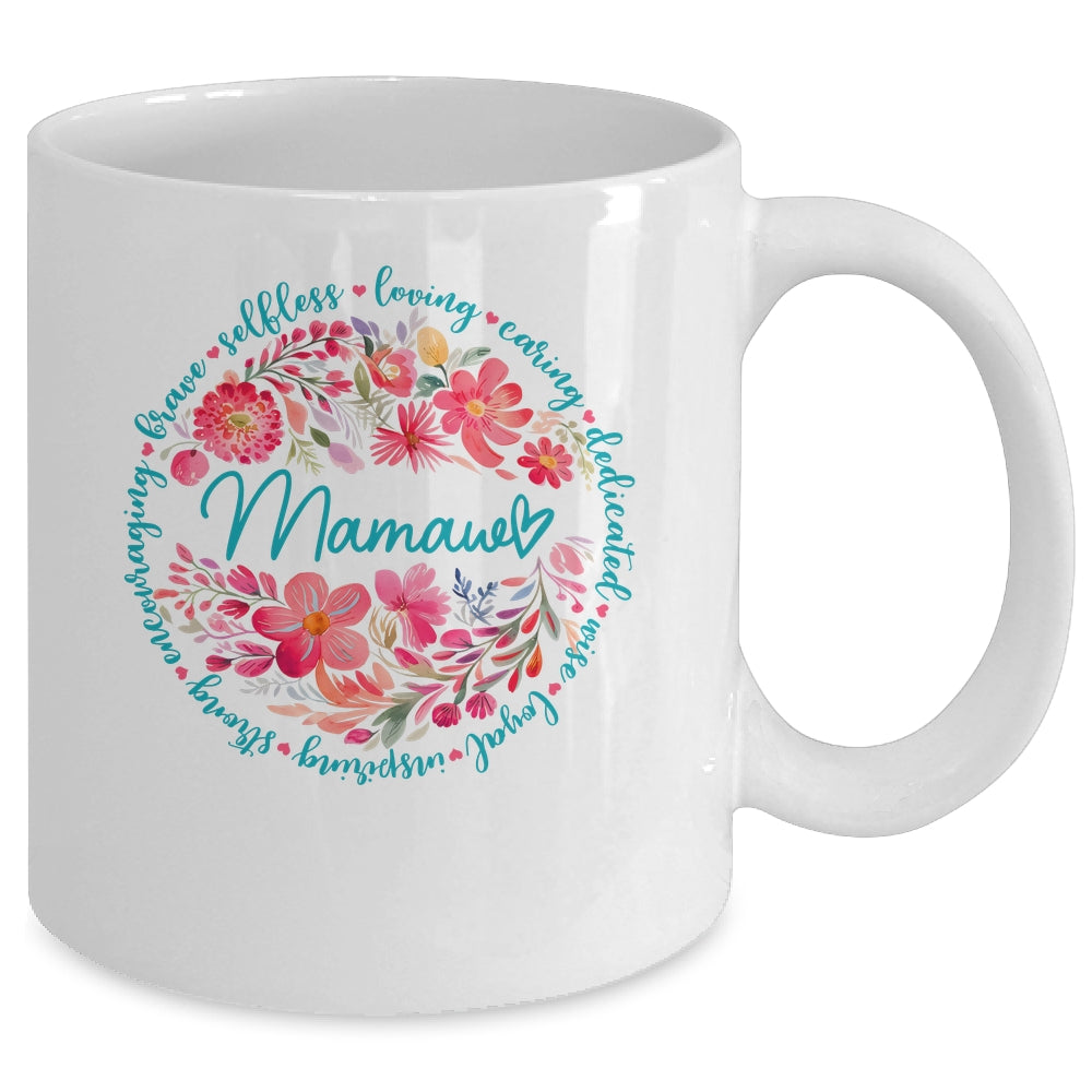 Floral Mamaw Mothers Day Gardener Cute Wildflowers Women Mug | siriusteestore