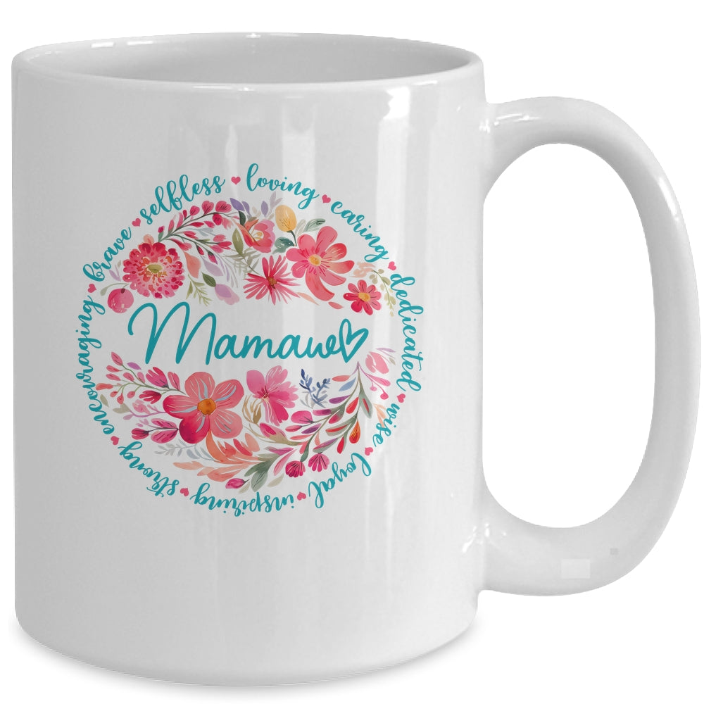 Floral Mamaw Mothers Day Gardener Cute Wildflowers Women Mug | siriusteestore