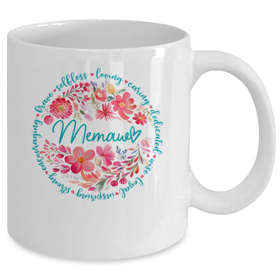 Floral Memaw Mothers Day Gardener Cute Wildflowers Women Mug | siriusteestore