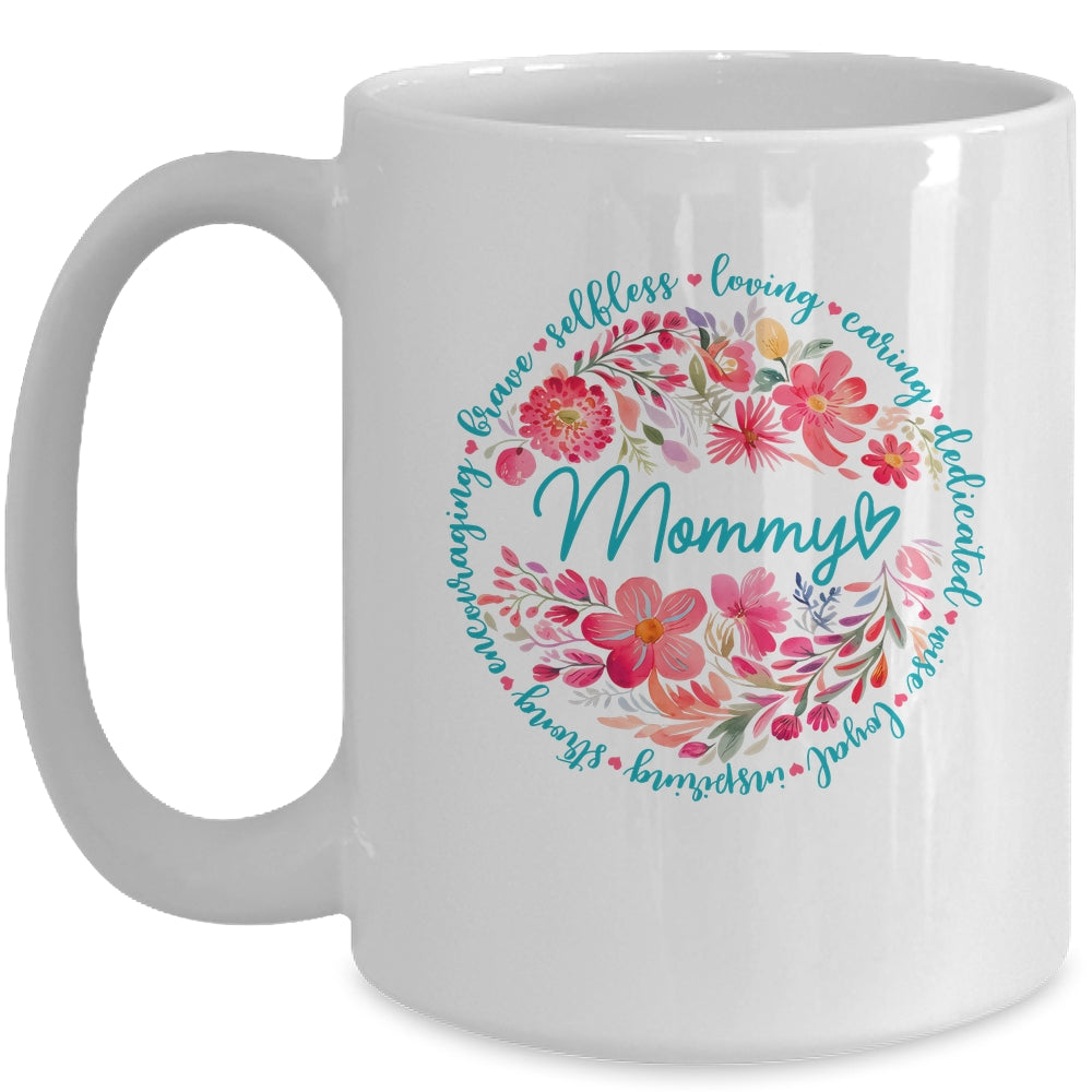 Floral Mommy Mothers Day Gardener Cute Wildflowers Women Mug | siriusteestore