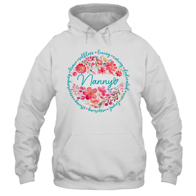 Floral Nanny Mothers Day Gardener Cute Wildflowers Women Shirt & Tank Top | siriusteestore