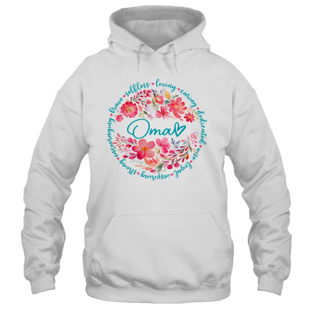 Floral Oma Mothers Day Gardener Cute Wildflowers Women Shirt & Tank Top | siriusteestore