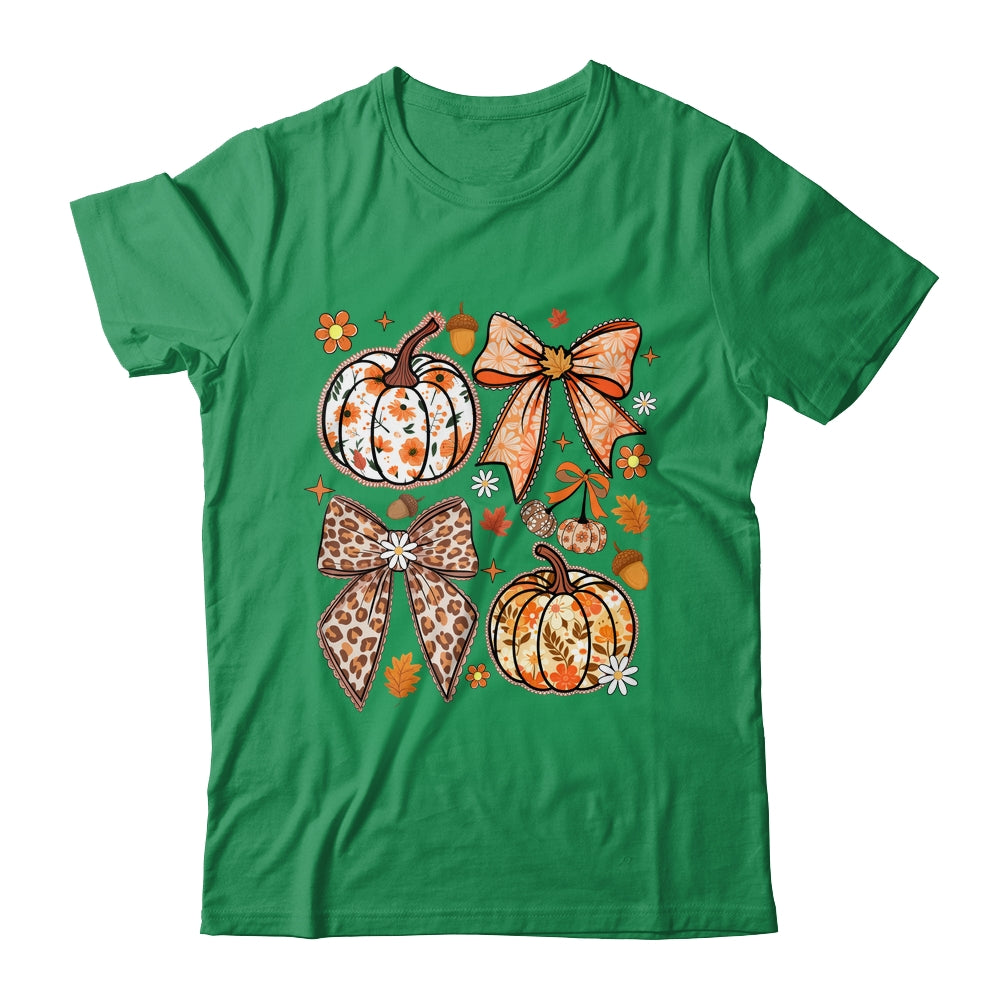 Floral Pumpkin Floral Coquette Fall Pumpkin Autumn Girly Shirt & Sweatshirt | siriusteestore