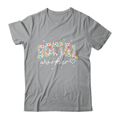Floral Social Worker Flower Floral School Counselor Shirt & Hoodie | siriusteestore
