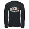 Floral Social Worker Flower Floral School Counselor Shirt & Hoodie | siriusteestore