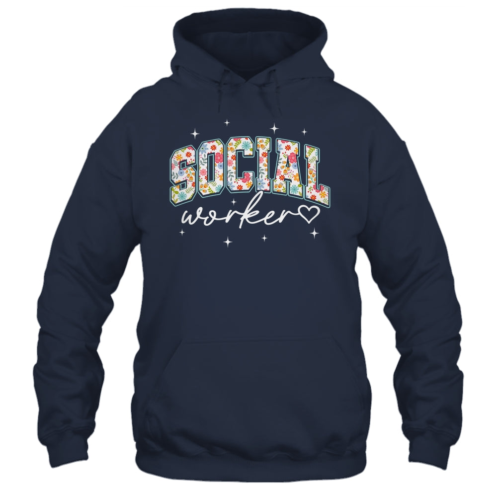 Floral Social Worker Flower Floral School Counselor Shirt & Hoodie | siriusteestore
