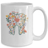Floral Tooth Boho Flower Dental Student Dental Assistant Mug | siriusteestore