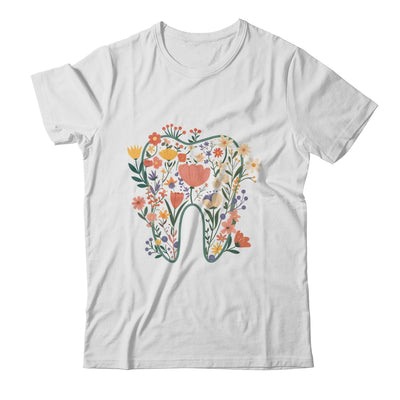 Floral Tooth Boho Flower Dental Student Dental Assistant Shirt & Tank Top | siriusteestore