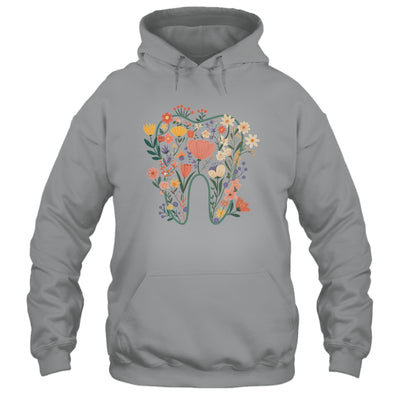 Floral Tooth Boho Flower Dental Student Dental Assistant Shirt & Tank Top | siriusteestore