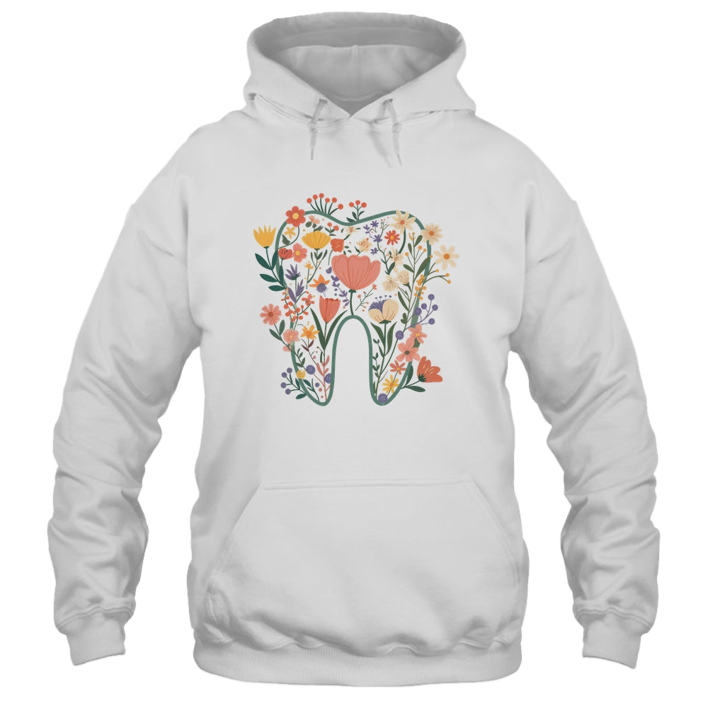Floral Tooth Boho Flower Dental Student Dental Assistant Shirt & Tank Top | siriusteestore