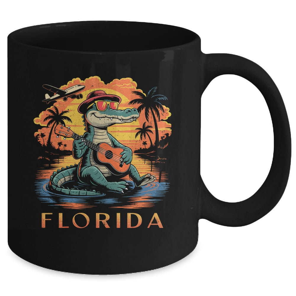 Florida Beach Vacation Summer Cool Alligator Cute Alligator Mug | siriusteestore