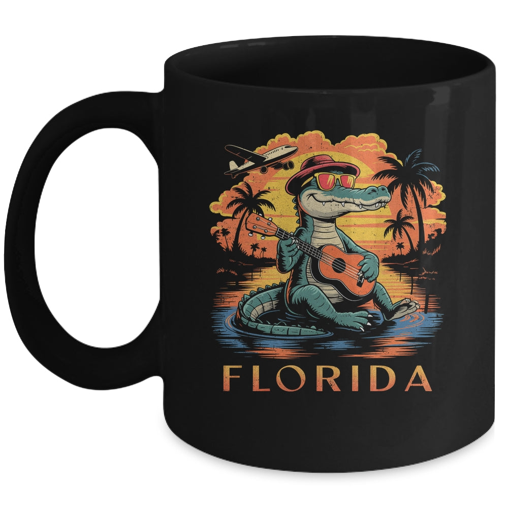 Florida Beach Vacation Summer Cool Alligator Cute Alligator Mug | siriusteestore