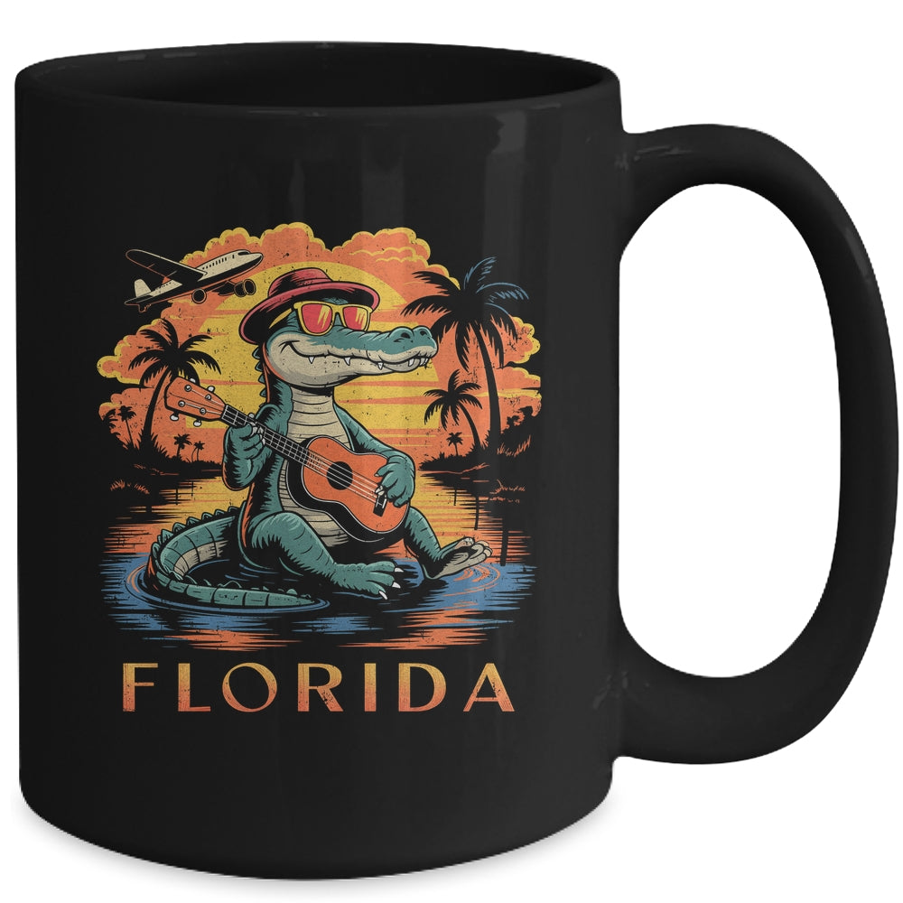 Florida Beach Vacation Summer Cool Alligator Cute Alligator Mug | siriusteestore