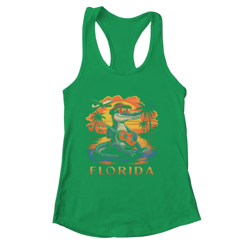 Florida Beach Vacation Summer Cool Alligator Cute Alligator Shirt & Tank Top | siriusteestore