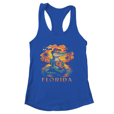 Florida Beach Vacation Summer Cool Alligator Cute Alligator Shirt & Tank Top | siriusteestore