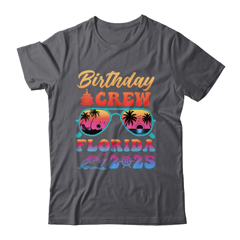 Florida Birthday Crew Vacation Cruise 2025 Summer Trip Group Shirt & Tank Top | siriusteestore