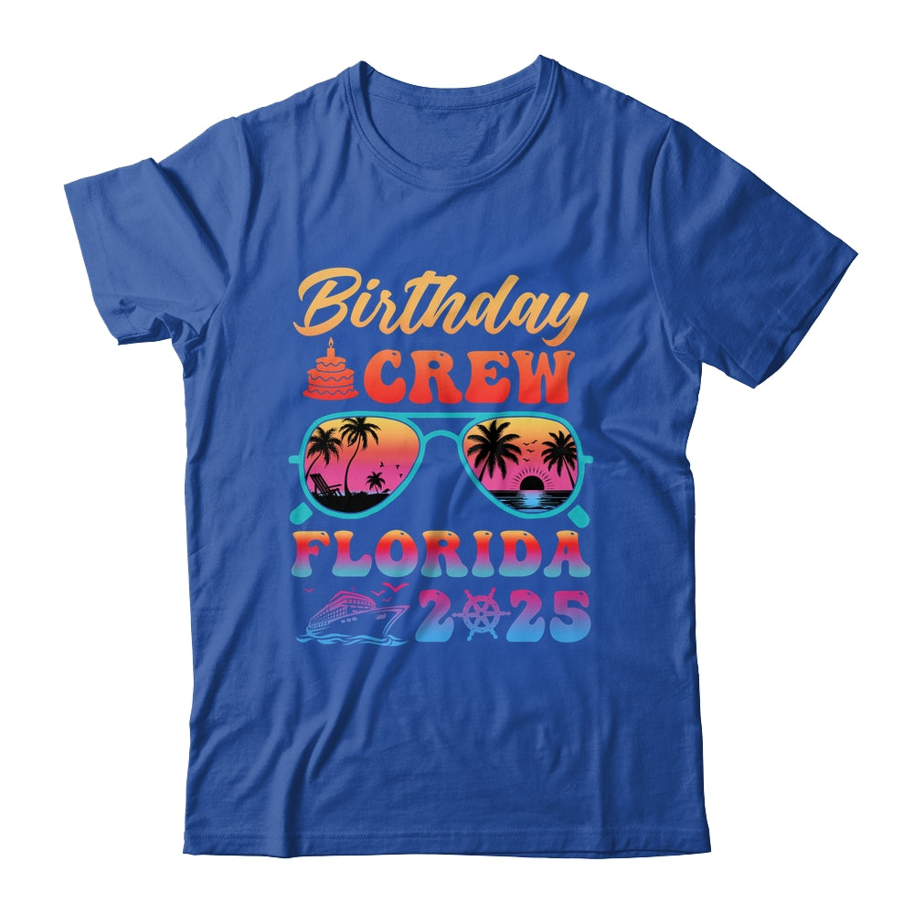 Florida Birthday Crew Vacation Cruise 2025 Summer Trip Group Shirt & Tank Top | siriusteestore