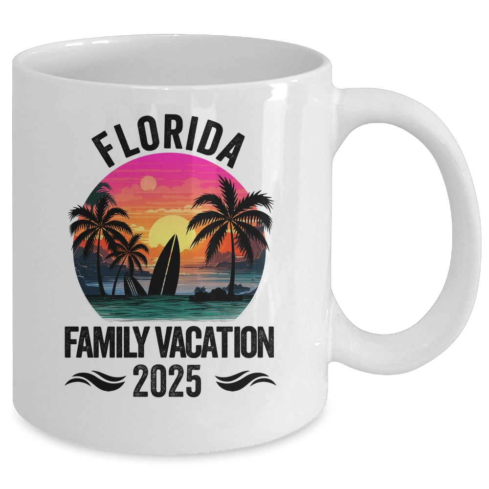 Florida Family Vacation 2025 Matching Outfits Beach Summer Mug | siriusteestore