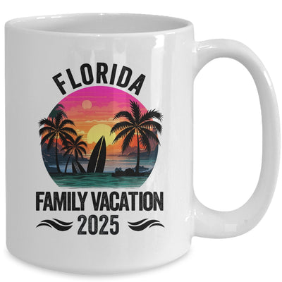 Florida Family Vacation 2025 Matching Outfits Beach Summer Mug | siriusteestore