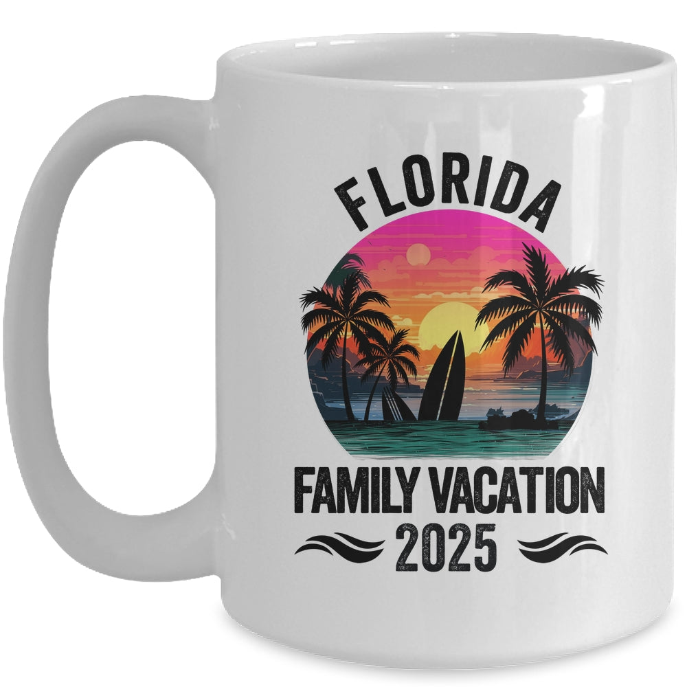 Florida Family Vacation 2025 Matching Outfits Beach Summer Mug | siriusteestore