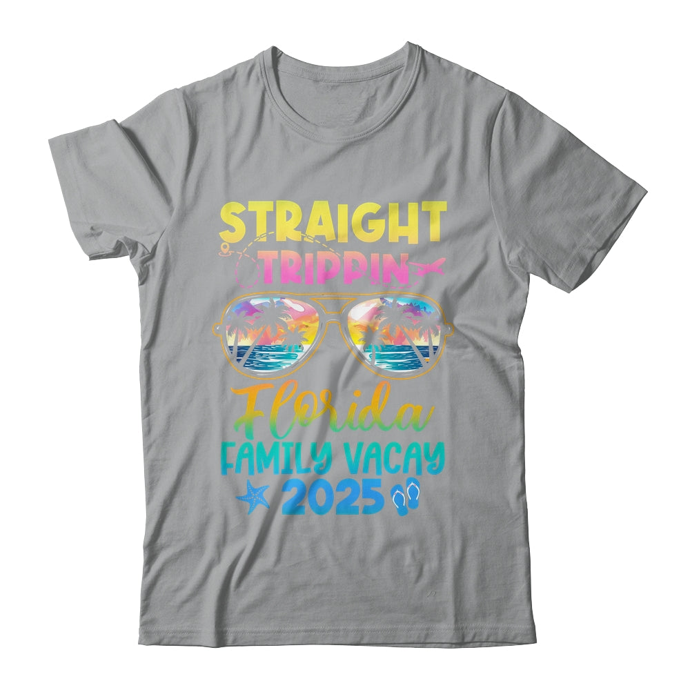 Florida Family Vacay Vacation 2025 Straight Trippin Shirt & Tank Top | siriusteestore