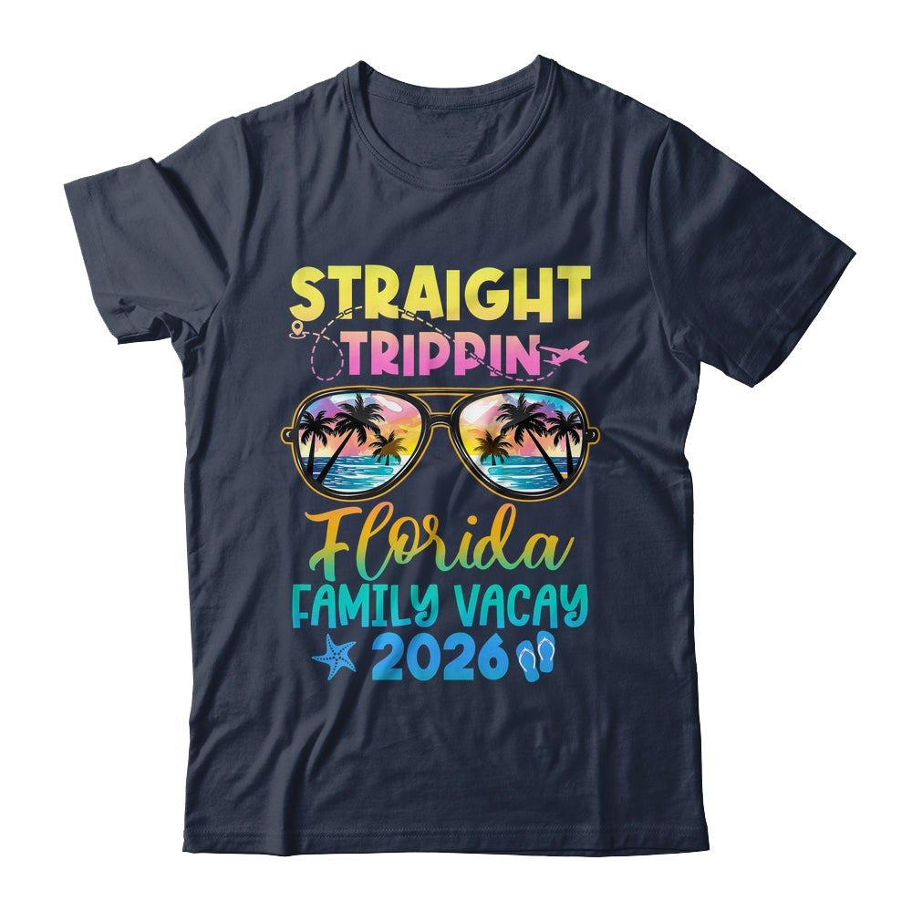 Florida Family Vacay Vacation 2026 Straight Trippin Shirt & Tank Top | siriusteestore
