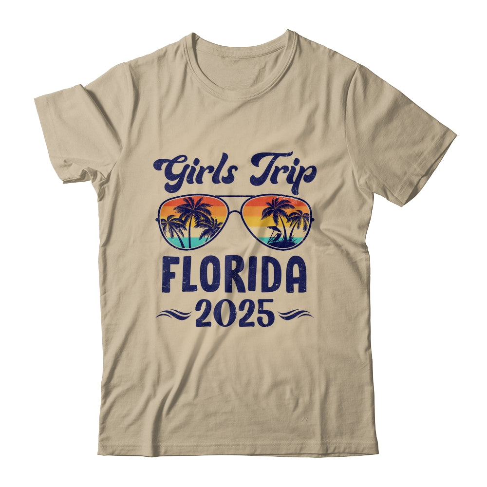 Florida Girls Trip Beach Vacation 2025 Matching Group Shirt & Tank Top | siriusteestore