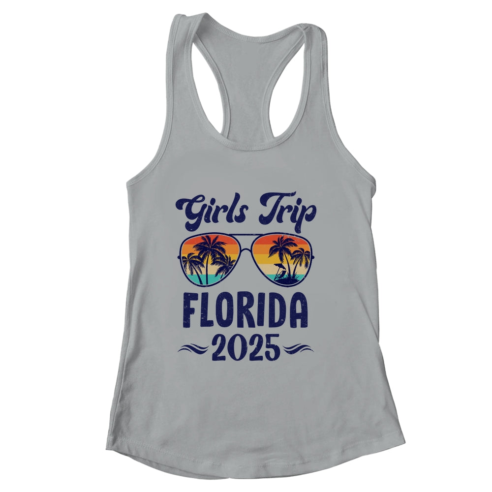 Florida Girls Trip Beach Vacation 2025 Matching Group Shirt & Tank Top | siriusteestore