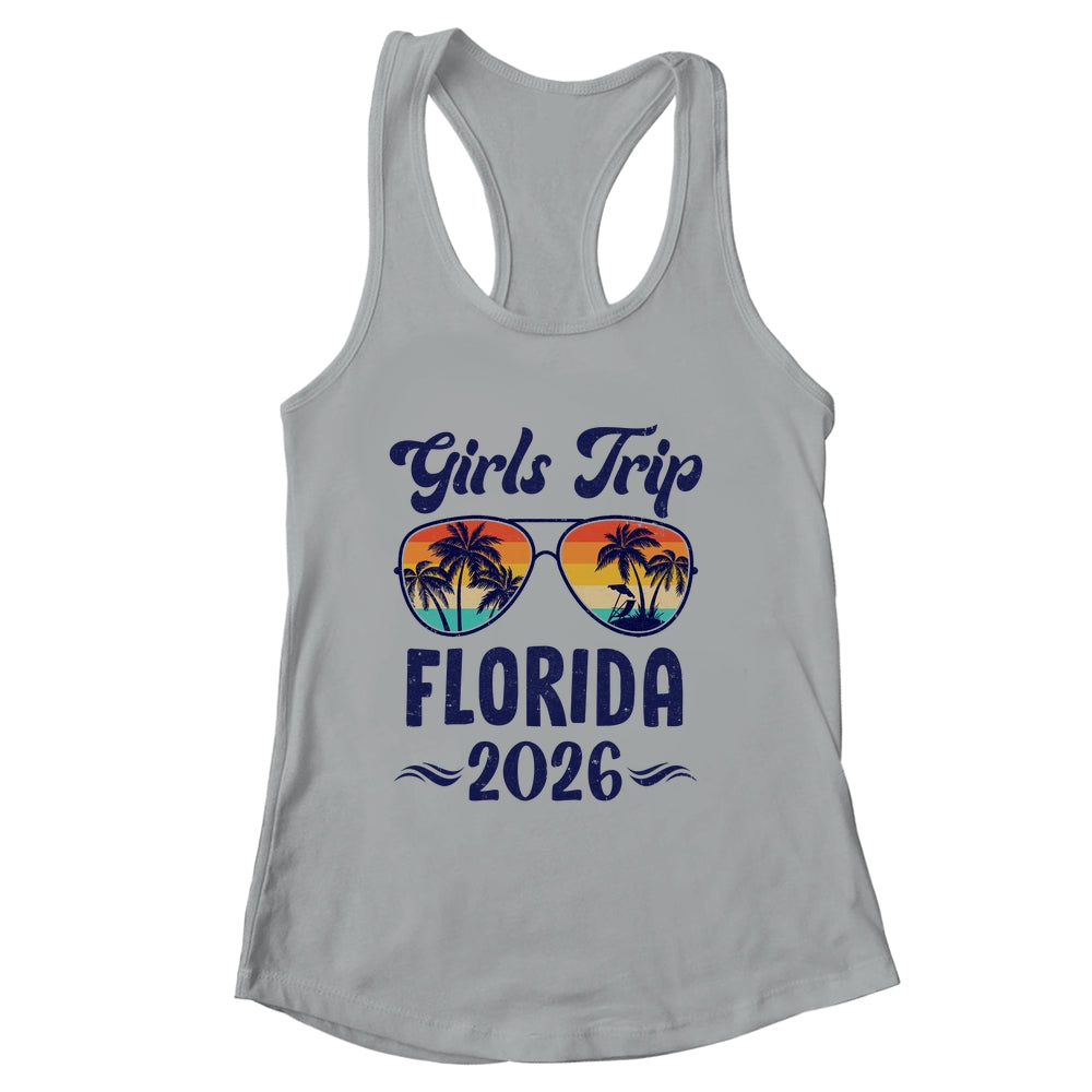 Florida Girls Trip Beach Vacation 2026 Matching Group Shirt & Tank Top | siriusteestore