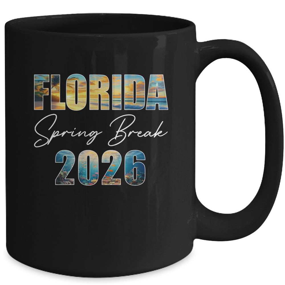 Florida Spring Break 2026 Summer Vacation Beach Mug | siriusteestore