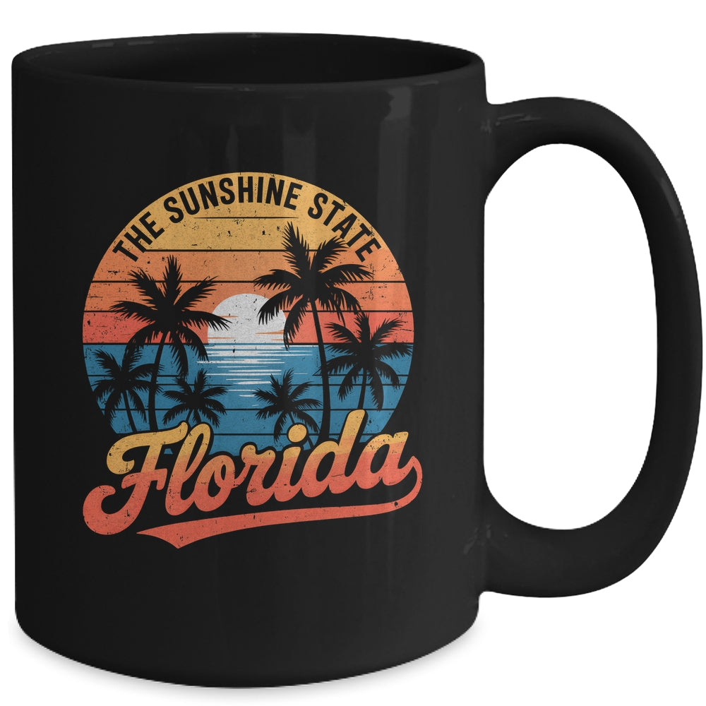 Florida Sunshine State Vintage Florida Sunset Vacation Mug | siriusteestore
