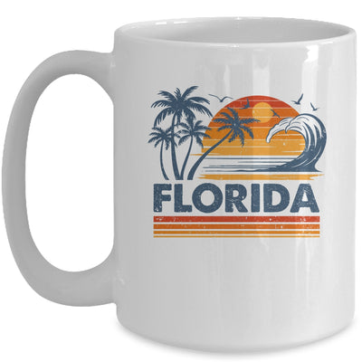Florida Vacation Sunset Cute 70s Vintage Retro Beach Mug | siriusteestore